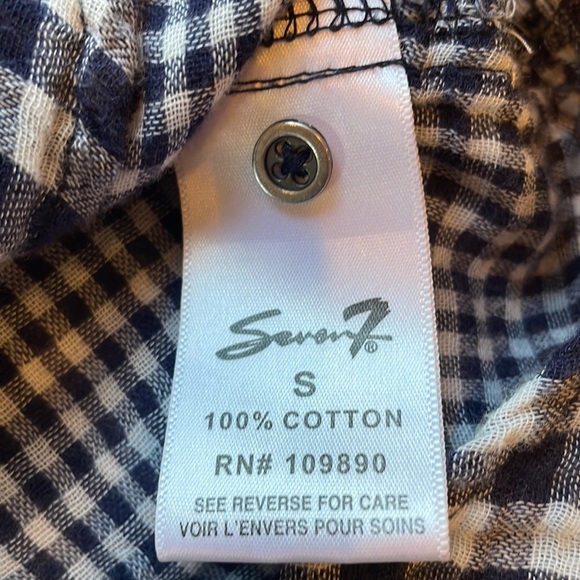 Seven7 Cotton 3/4 sleeve button down - Picture 5 of 11